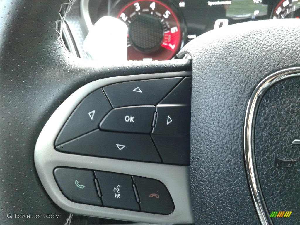 2019 Dodge Challenger SRT Hellcat Redeye Widebody Black Steering Wheel Photo #139374653