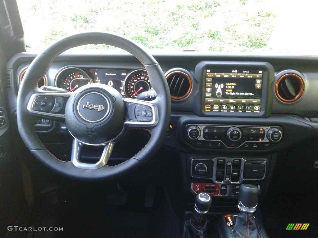 2020 Jeep Gladiator Mojave 4x4 Black Dashboard Photo #139375376