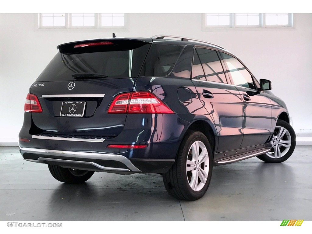 2014 ML 350 - Lunar Blue Metallic / Almond Beige photo #16