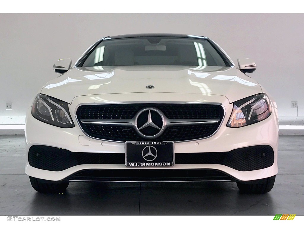 2018 E 400 4Matic Coupe - designo Diamond White Metallic / Macchiato Beige/Black photo #2