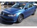 2017 Silk Blue Metallic Volkswagen Jetta SE  photo #4