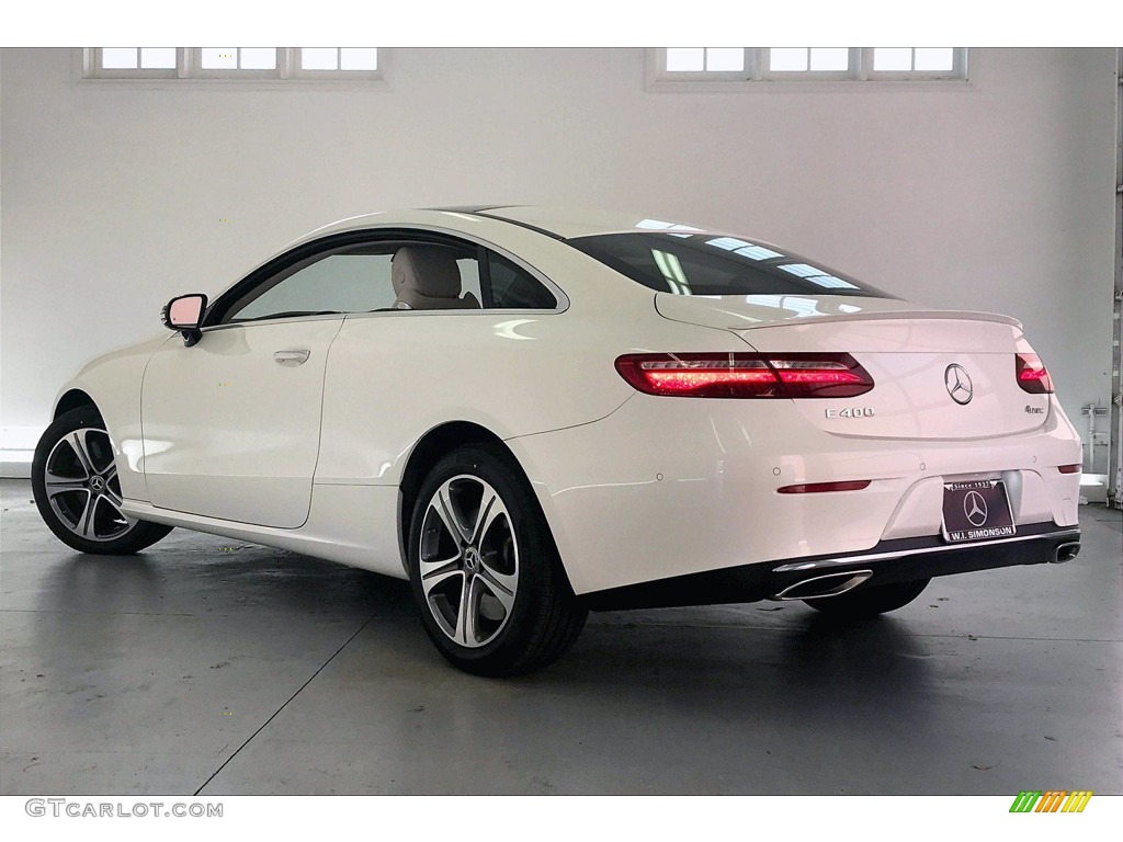 2018 E 400 4Matic Coupe - designo Diamond White Metallic / Macchiato Beige/Black photo #10