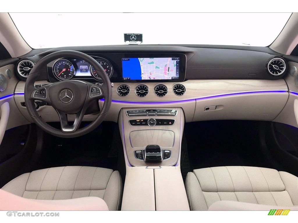 2018 Mercedes-Benz E 400 4Matic Coupe Macchiato Beige/Black Dashboard Photo #139377500