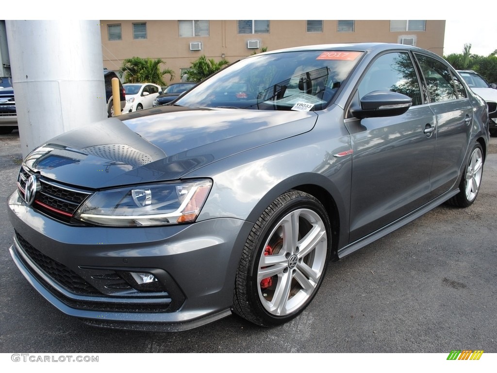 Platinum Gray Metallic 2017 Volkswagen Jetta GLI 2.0T Exterior Photo #139377704