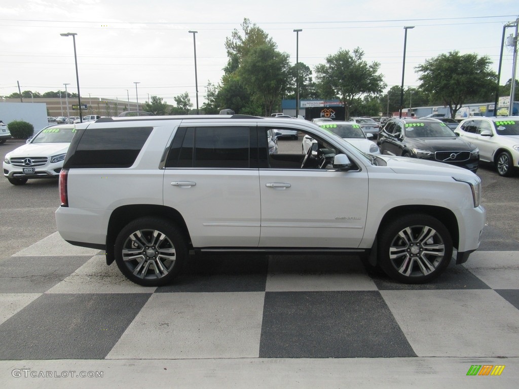 2019 Yukon Denali 4WD - White Frost Tintcoat / Cocoa/Shale photo #3