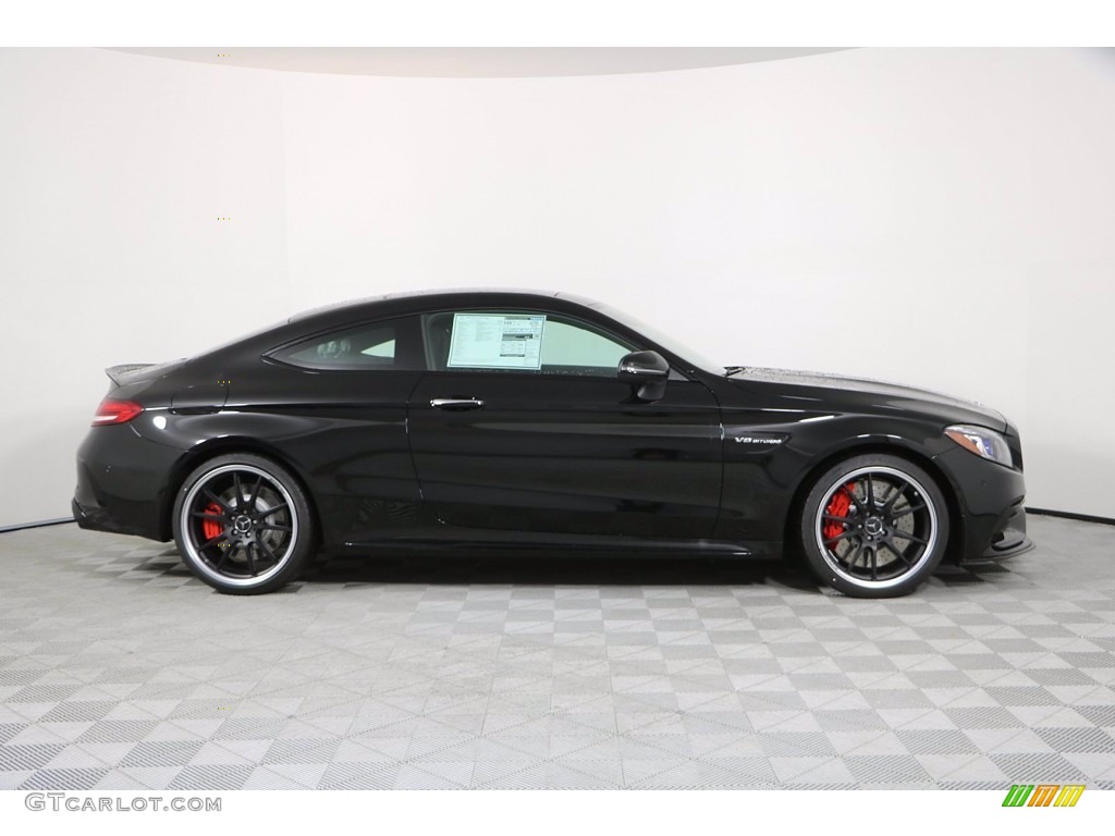 2020 C AMG 63 S Coupe - Obsidian Black Metallic / Black photo #4