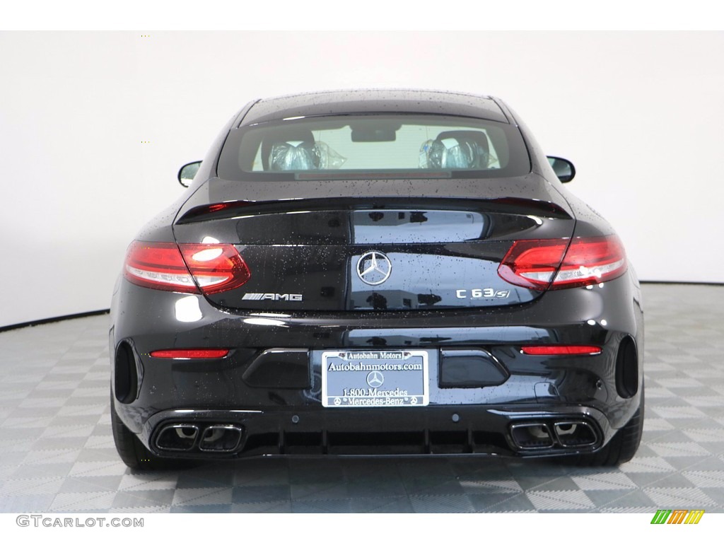 2020 C AMG 63 S Coupe - Obsidian Black Metallic / Black photo #6