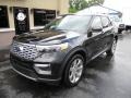 2020 Agate Black Metallic Ford Explorer Platinum 4WD  photo #2