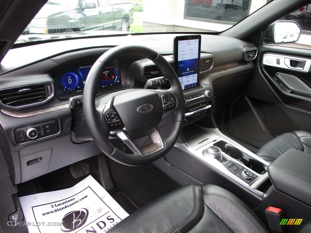2020 Ford Explorer Platinum 4WD Ebony Dashboard Photo #139380212
