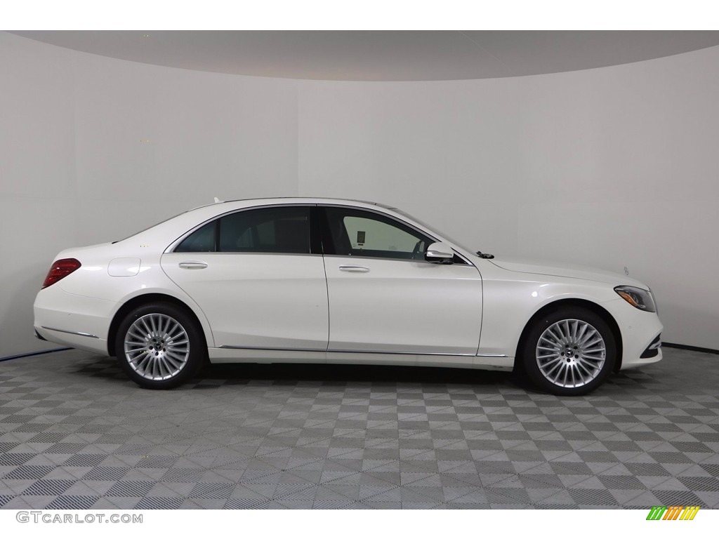 designo Diamond White Metallic 2020 Mercedes-Benz S 560 Sedan Exterior Photo #139380655