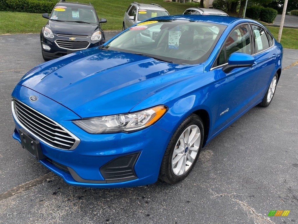 Velocity Blue 2019 Ford Fusion Hybrid SE Exterior Photo #139380923