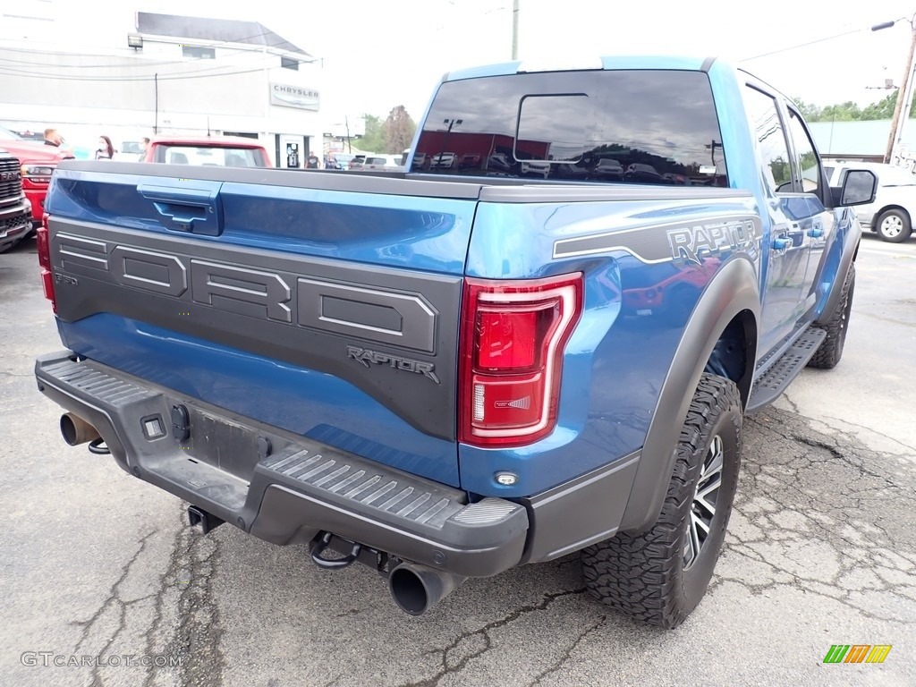 2019 F150 SVT Raptor SuperCrew 4x4 - Performance Blue / Raptor Black/Unique Blue Accent photo #6