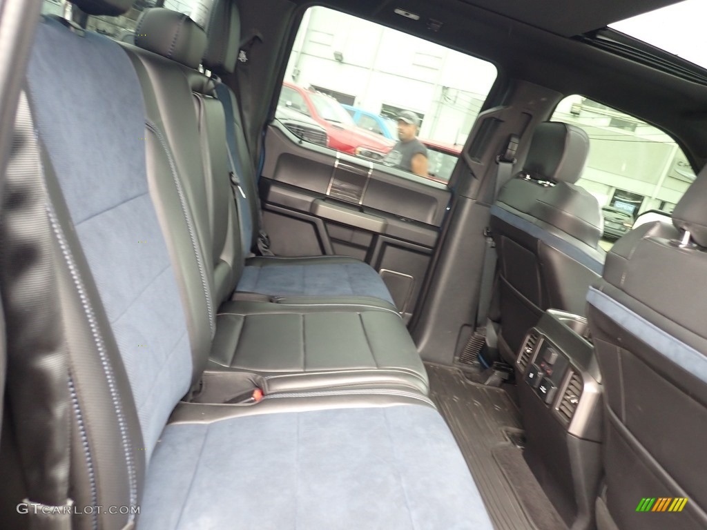 Raptor Black/Unique Blue Accent Interior 2019 Ford F150 SVT Raptor SuperCrew 4x4 Photo #139382309