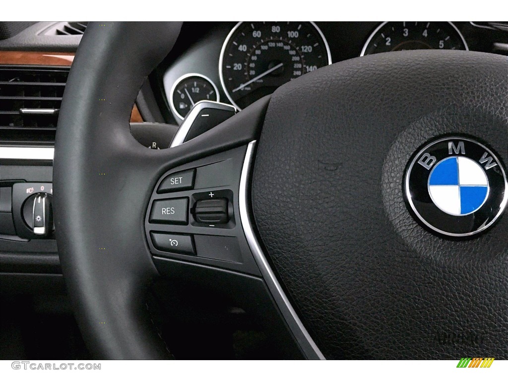 2017 BMW 4 Series 440i Coupe Black Steering Wheel Photo #139383544