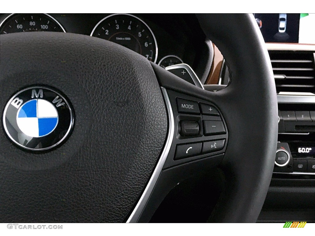 2017 BMW 4 Series 440i Coupe Black Steering Wheel Photo #139383562