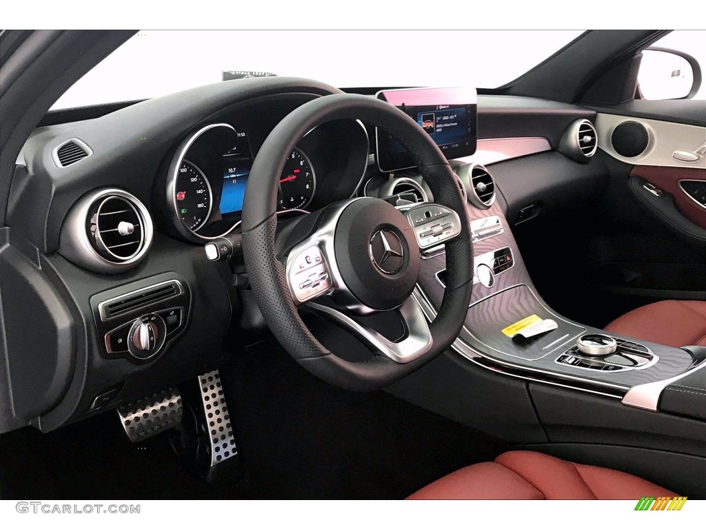 2020 Mercedes-Benz C 300 Sedan Cranberry Red/Black Dashboard Photo #139386890
