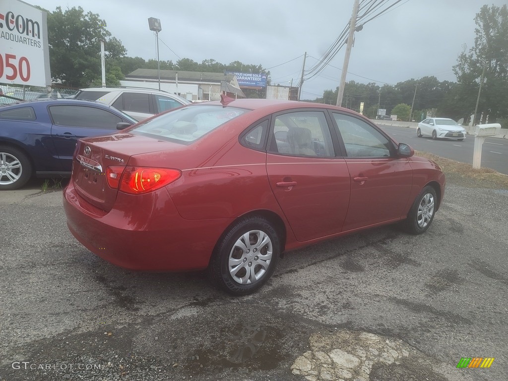 2010 Elantra GLS - Apple Red Pearl / Beige photo #3