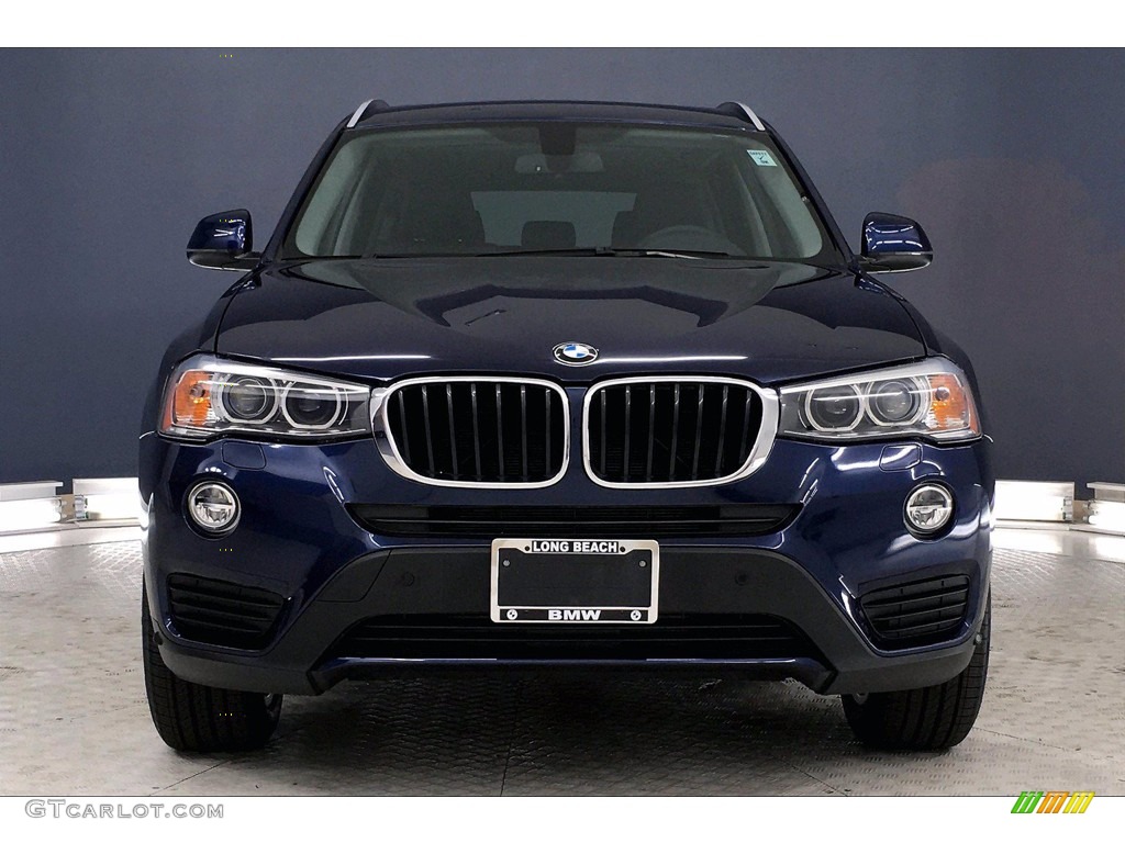 2017 X3 sDrive28i - Deep Sea Blue Metallic / Black photo #2