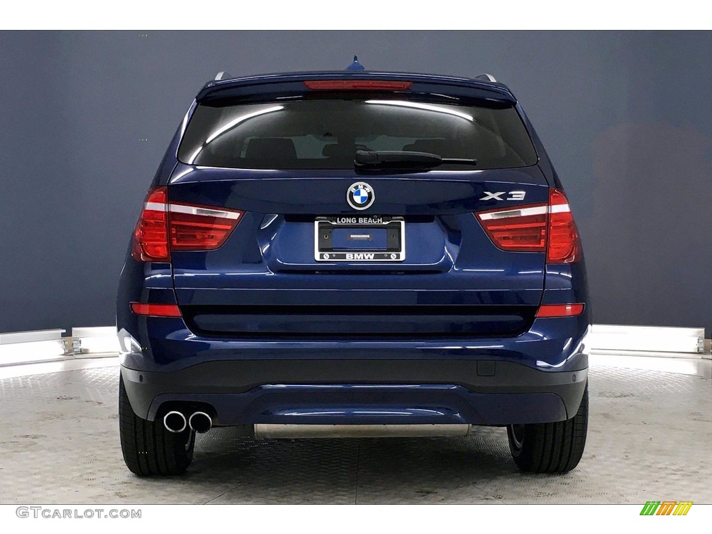 2017 X3 sDrive28i - Deep Sea Blue Metallic / Black photo #3