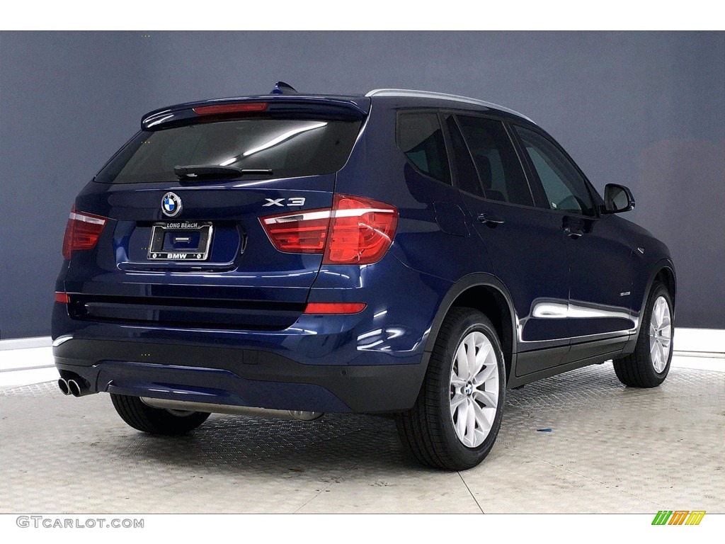 2017 X3 sDrive28i - Deep Sea Blue Metallic / Black photo #13