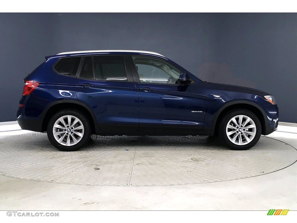2017 X3 sDrive28i - Deep Sea Blue Metallic / Black photo #14