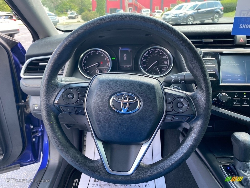 2018 Camry LE - Blue Crush Metallic / Black photo #16