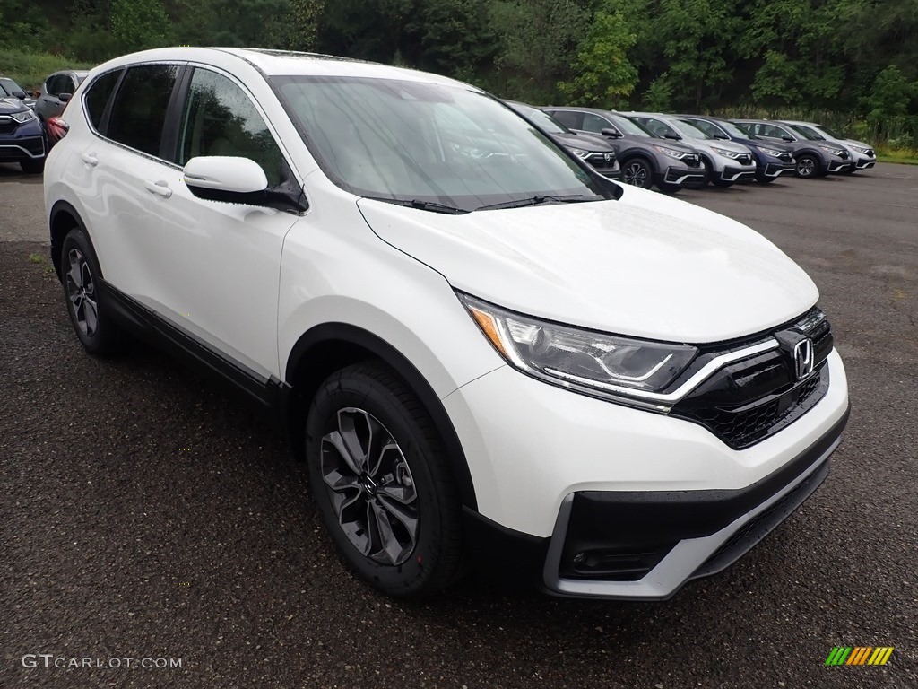 Platinum White Pearl 2020 Honda CR-V EX AWD Exterior Photo #139394079