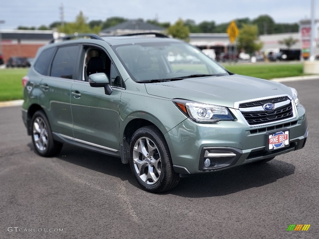 2017 Forester 2.5i Touring - Jasmine Green Metallic / Black photo #1