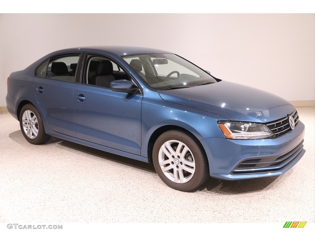 Silk Blue Metallic 2018 Volkswagen Jetta S Exterior Photo #139394845