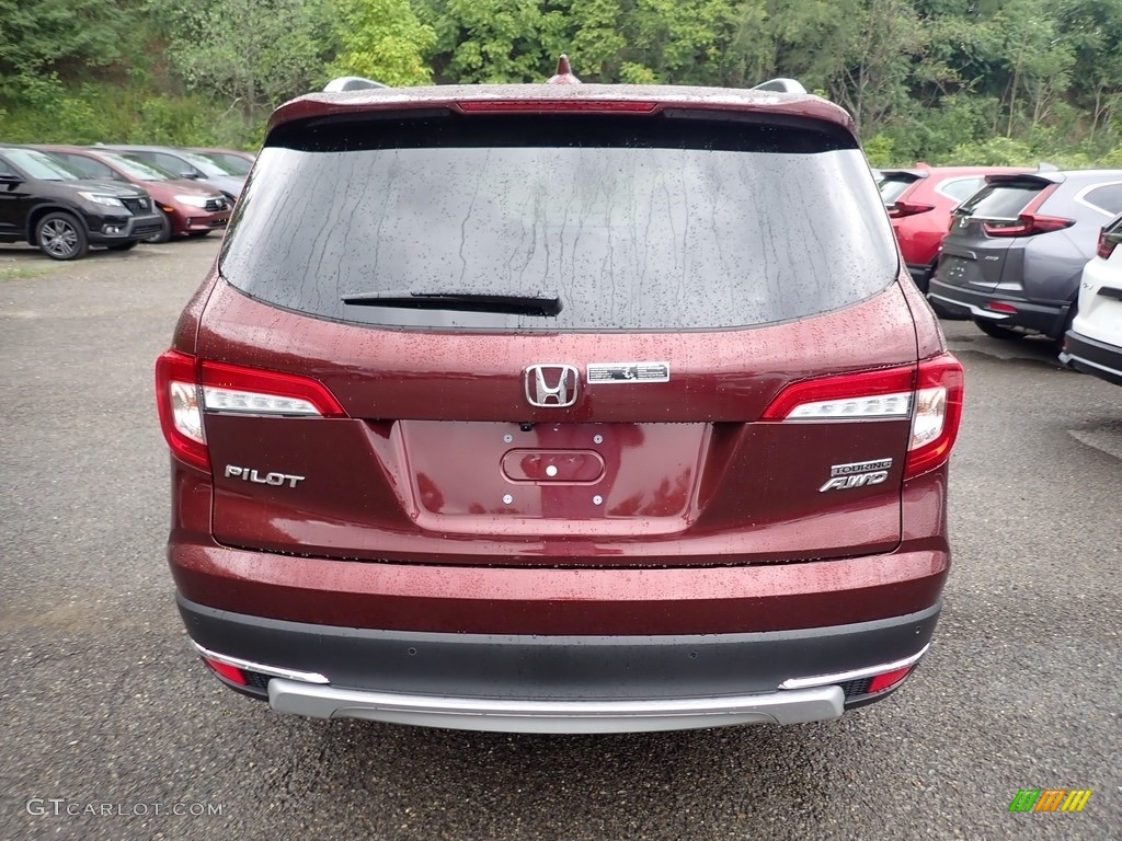 2021 Pilot Touring AWD - Deep Scarlet Pearl / Beige photo #3