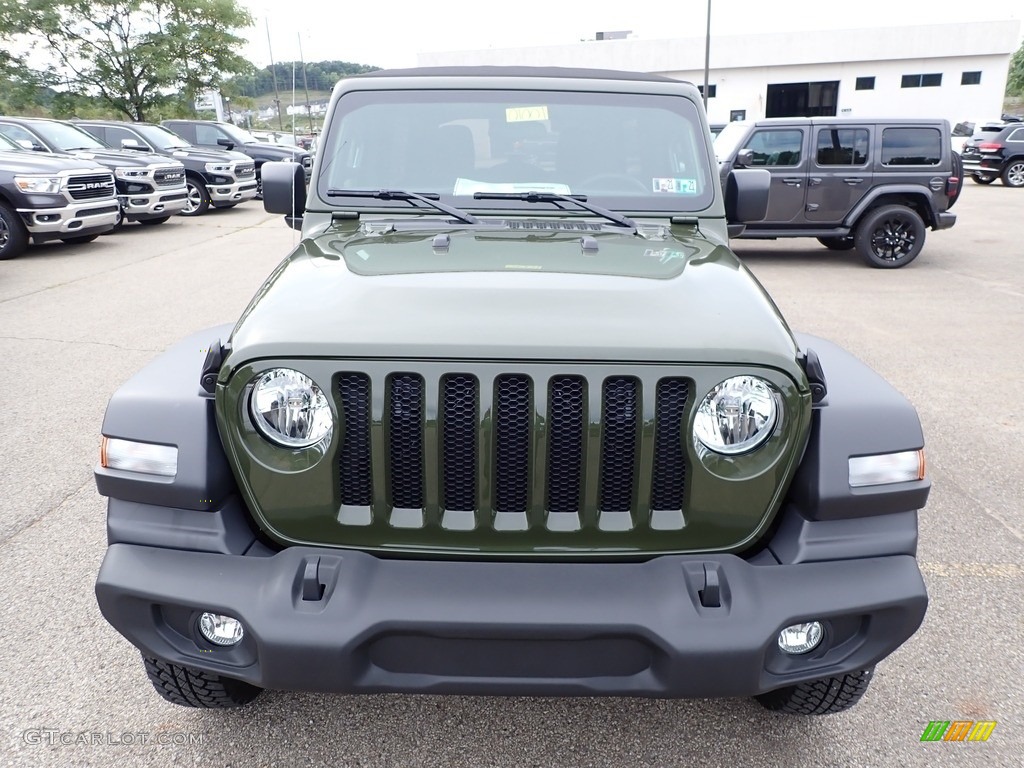 2021 Wrangler Unlimited Sport 4x4 - Sarge Green / Black photo #2