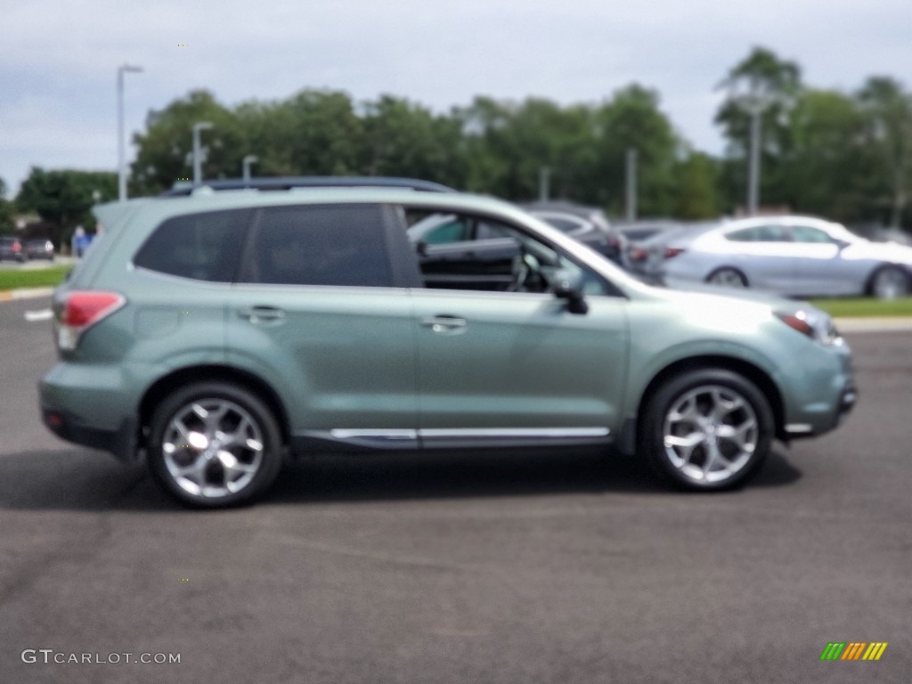 2017 Forester 2.5i Touring - Jasmine Green Metallic / Black photo #14