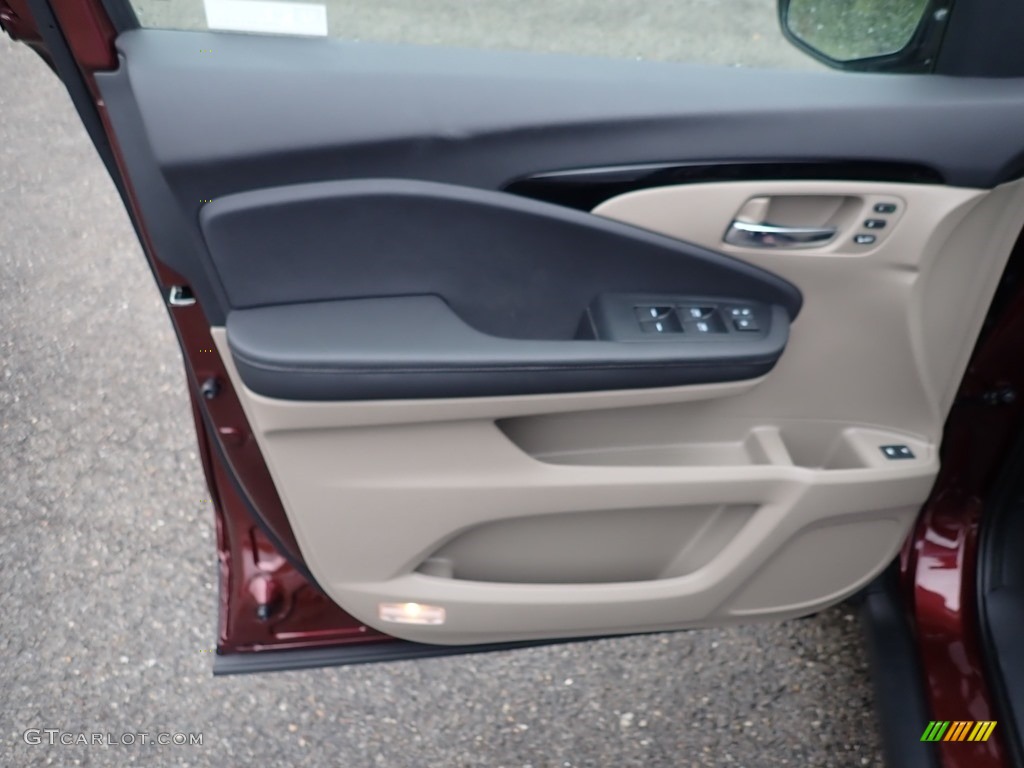 2021 Pilot Touring AWD - Deep Scarlet Pearl / Beige photo #10