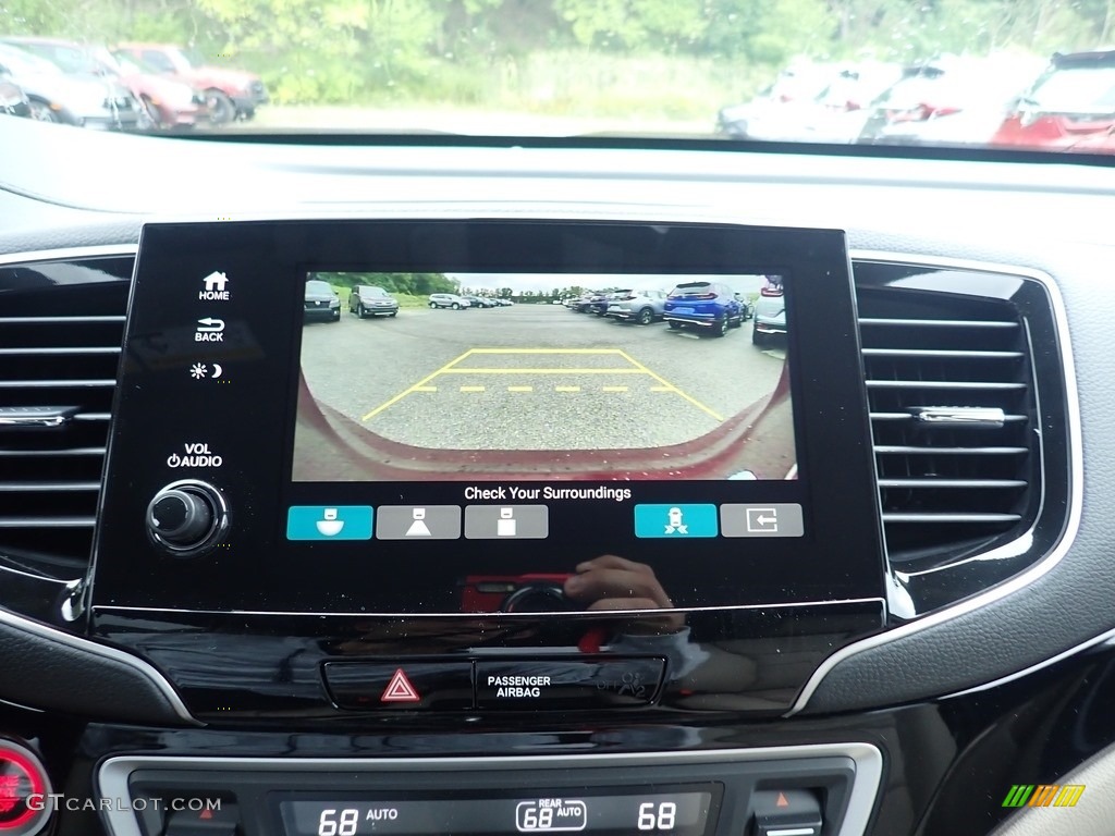 2021 Pilot Touring AWD - Deep Scarlet Pearl / Beige photo #14