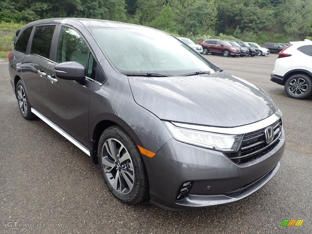Modern Steel Metallic 2021 Honda Odyssey Touring Exterior Photo #139395876