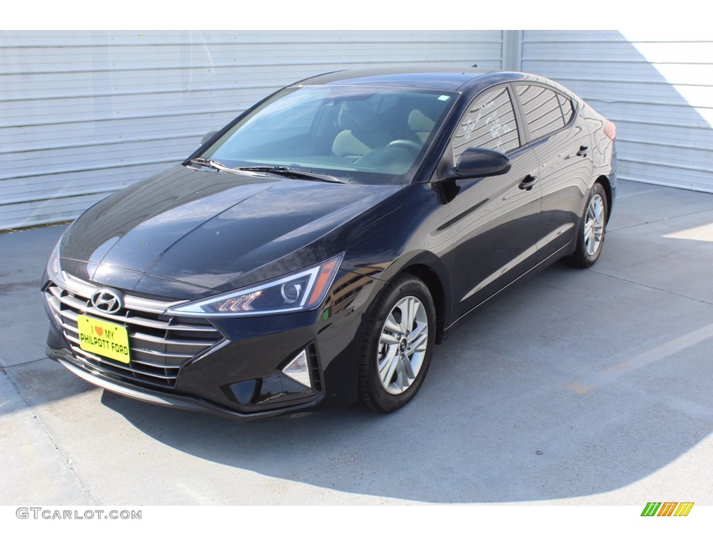 2019 Elantra SEL - Phantom Black / Beige photo #4