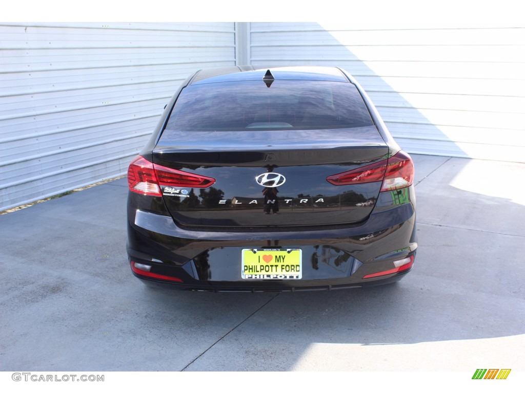 2019 Elantra SEL - Phantom Black / Beige photo #9