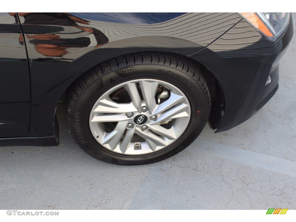 2019 Elantra SEL - Phantom Black / Beige photo #12