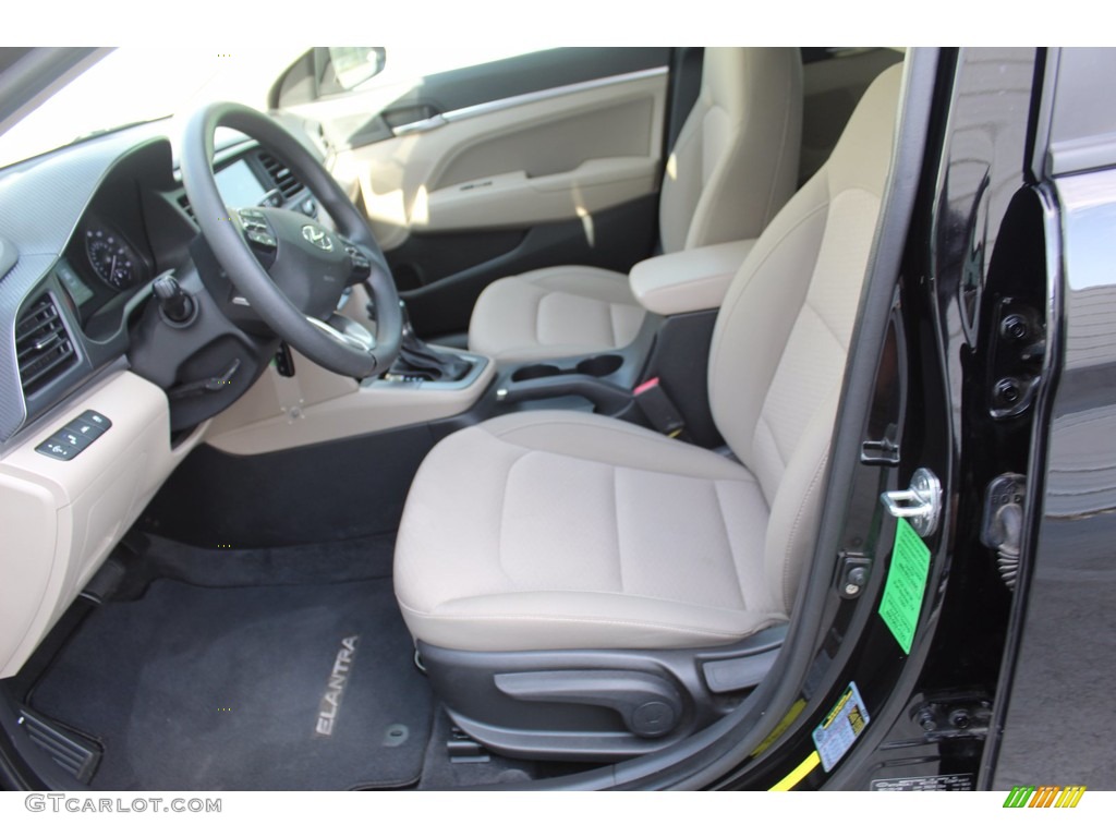 2019 Elantra SEL - Phantom Black / Beige photo #15