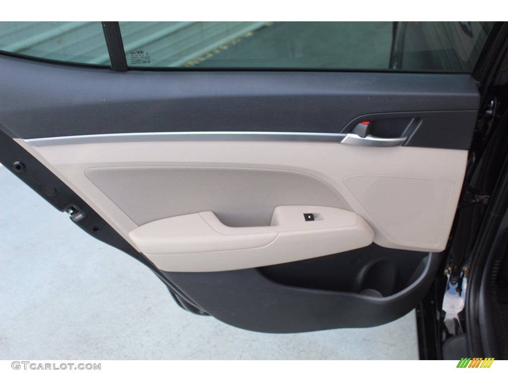 2019 Elantra SEL - Phantom Black / Beige photo #23