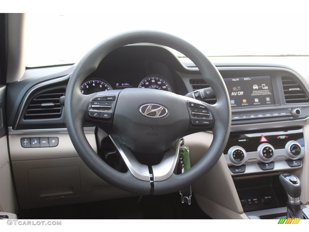 2019 Elantra SEL - Phantom Black / Beige photo #26
