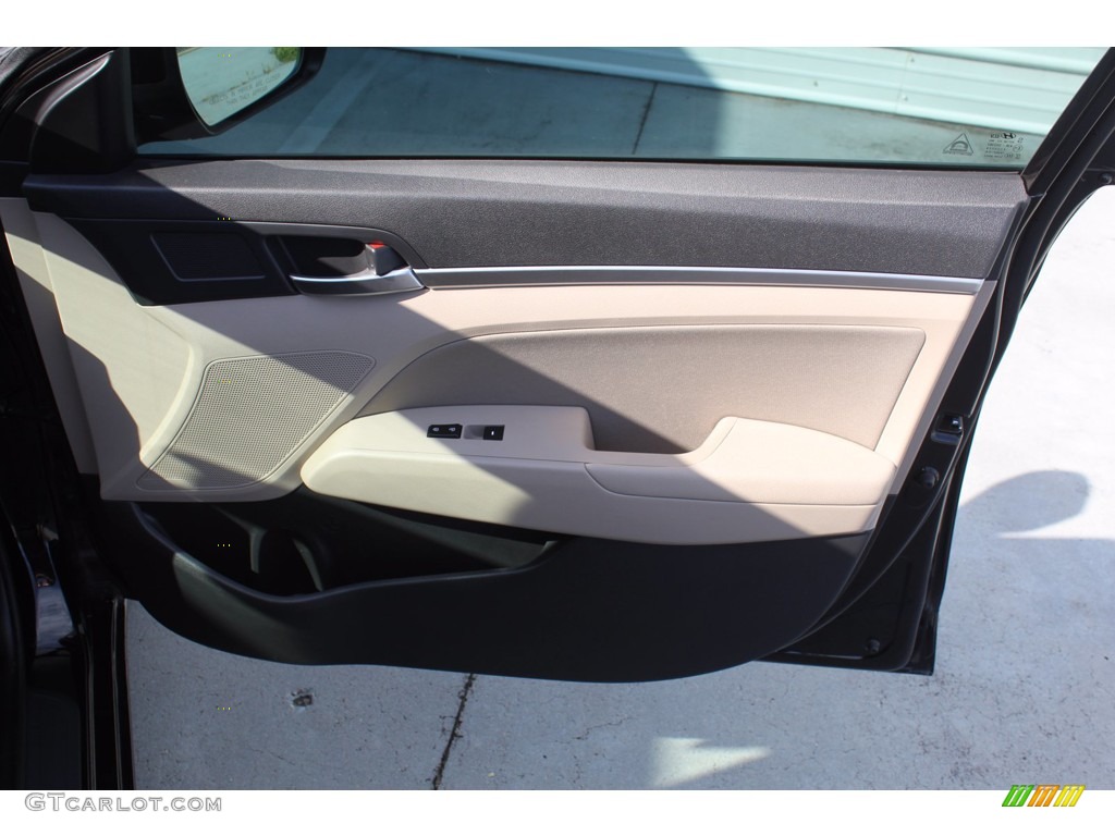 2019 Elantra SEL - Phantom Black / Beige photo #30