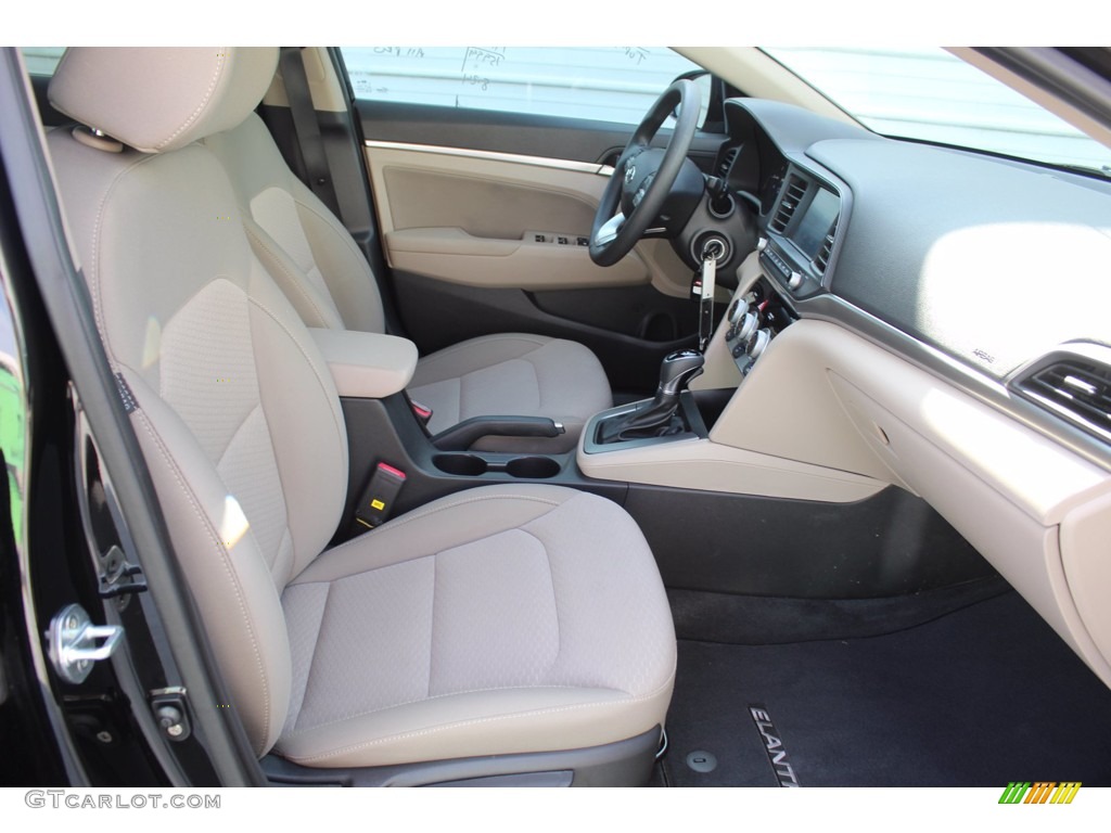 2019 Elantra SEL - Phantom Black / Beige photo #31