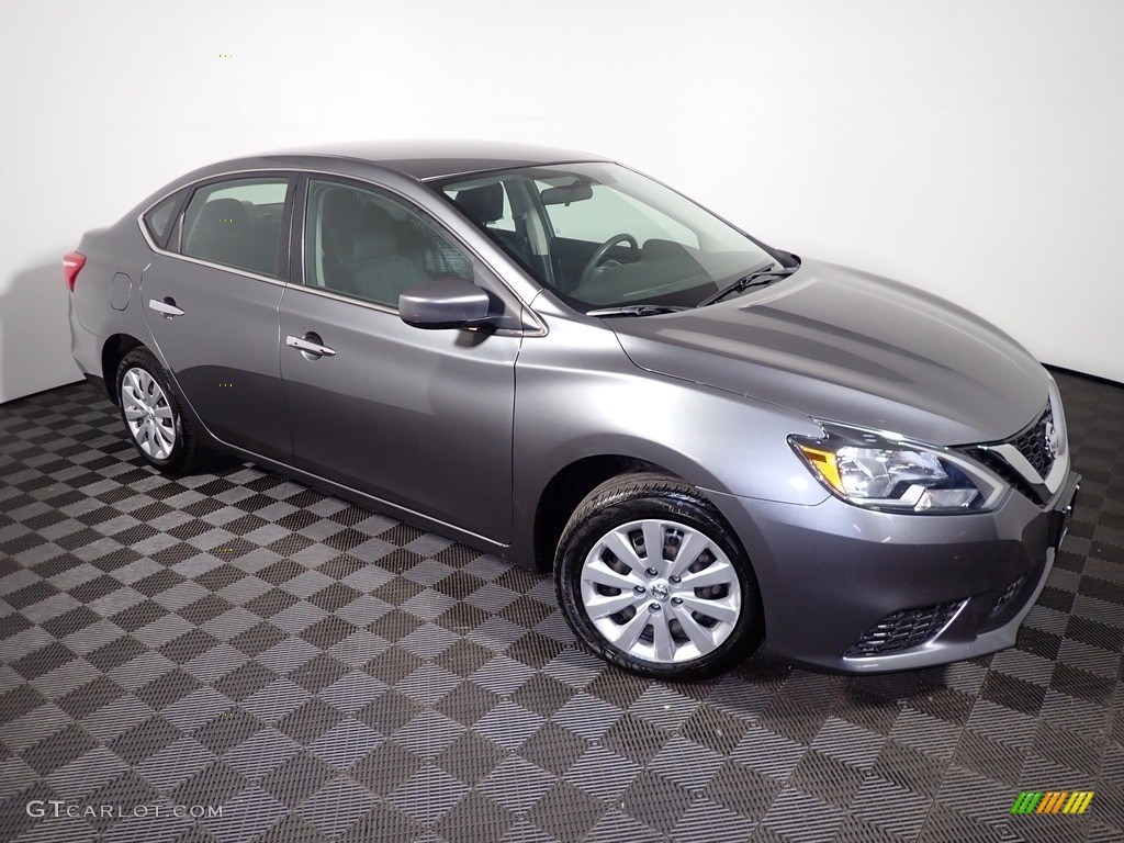 2016 Sentra S - Brilliant Silver / Charcoal photo #2