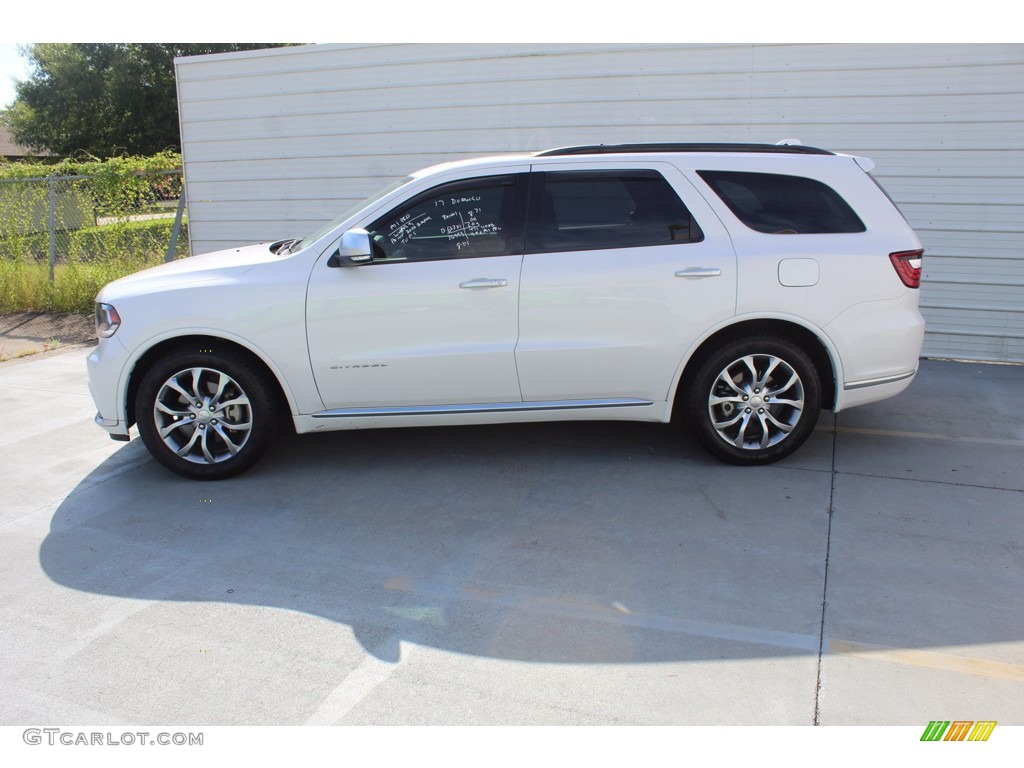 Vice White Tri-Coat Pearl 2017 Dodge Durango Citadel Anodized Platinum Exterior Photo #139398531