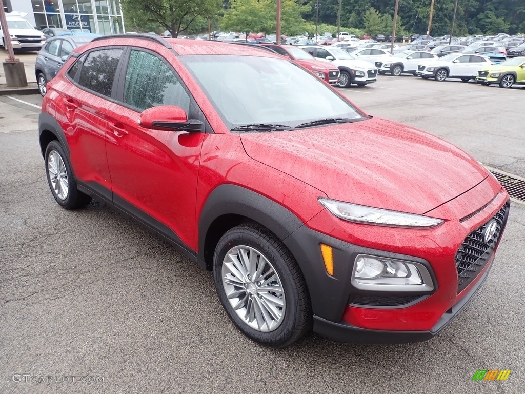 Pulse Red 2021 Hyundai Kona SEL AWD Exterior Photo #139399553