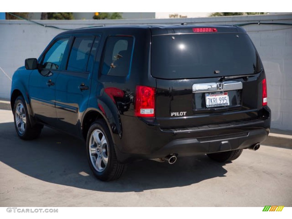 2015 Pilot EX-L - Crystal Black Pearl / Gray photo #2