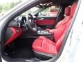 2020 Alfa Romeo Giulia Black/Red Interior Front Seat Photo