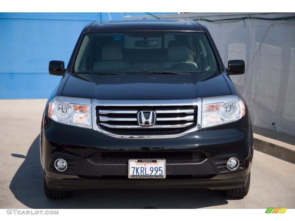 2015 Pilot EX-L - Crystal Black Pearl / Gray photo #7