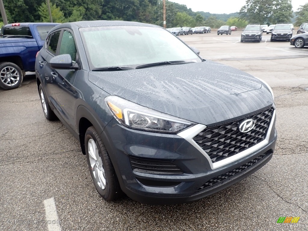 2021 Tucson SE AWD - Dusk Blue / Black photo #3